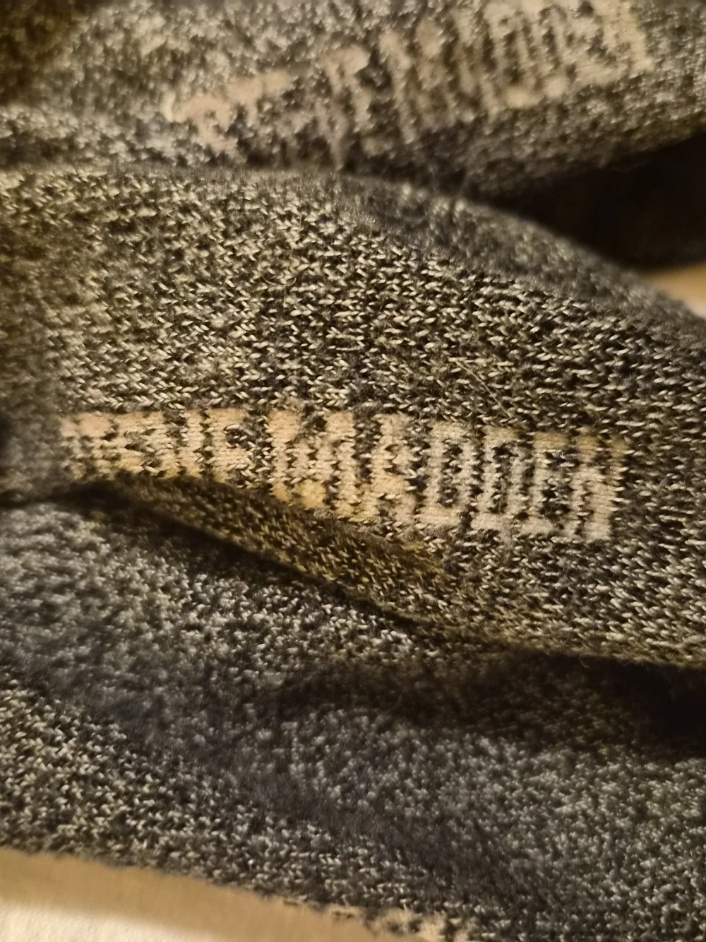 Steve Madden Gray Blacm Crew Socks - 2 Pack EUC Women's Size US 4-9